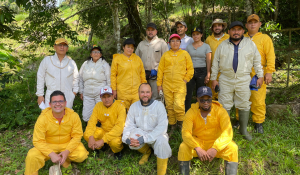 Participantes de curso de cria de reinas